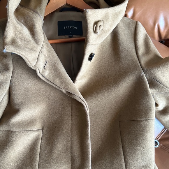 Aritzia Babaton Women's Wool & Cashmere Tan Coat (Size Small) - Picture 5 of 5